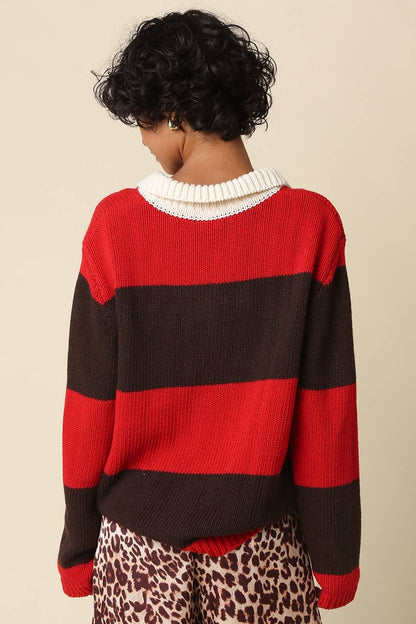 Macy Stripe Knit Sweater