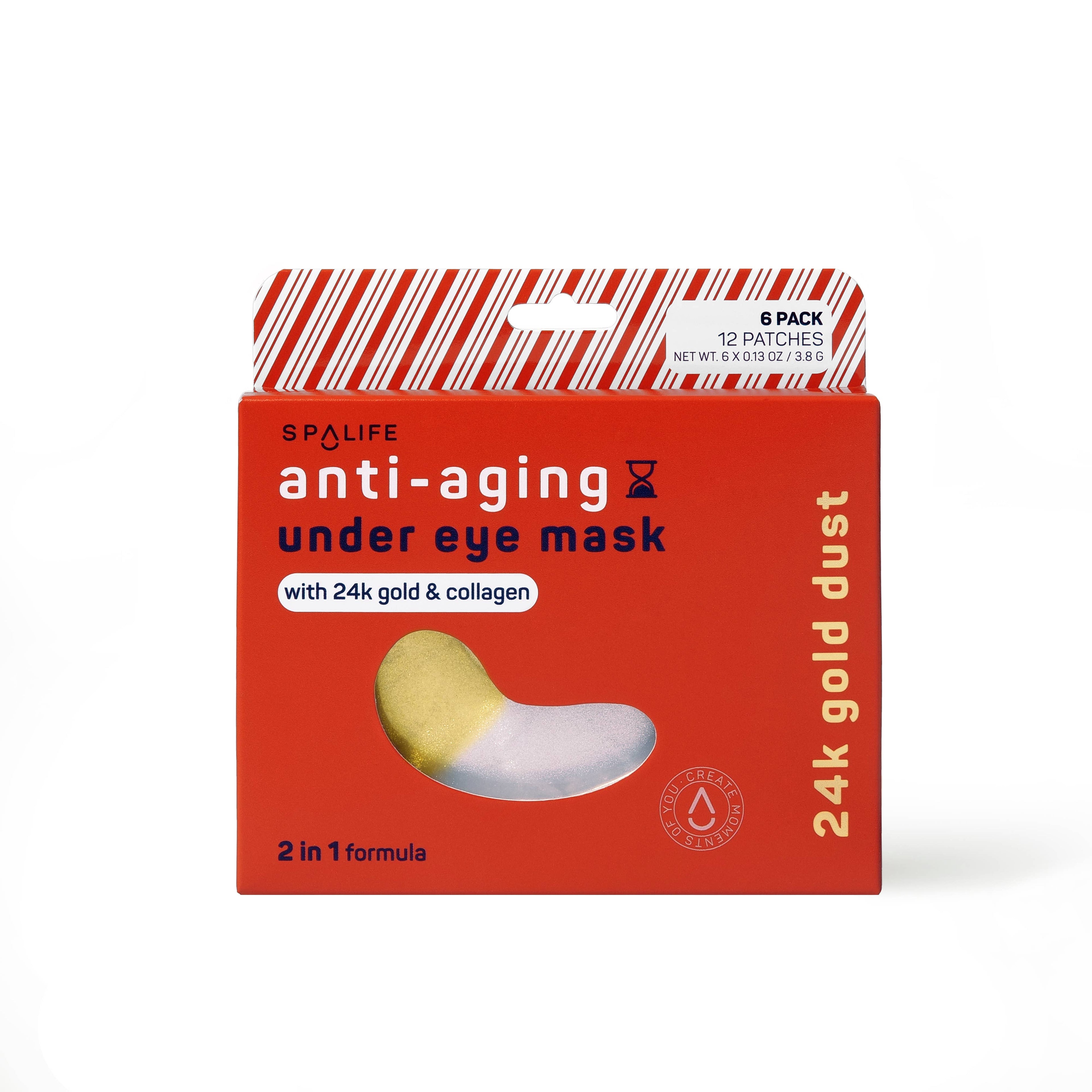 My Spa Life - Candy Striped Anti-aging Undereye Masks - 2 in 1 Formula