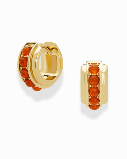 Mod + Jo - Evy Raised Gemstone Hoops