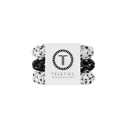 TELETIES - Polka Dot Party Small Silk Scrunchie