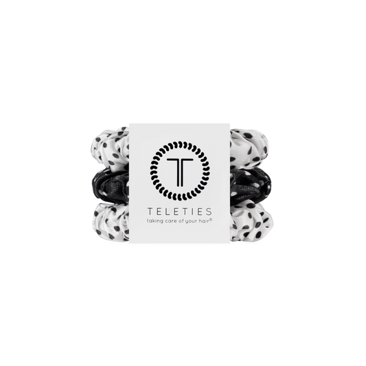 TELETIES - Polka Dot Party Small Silk Scrunchie