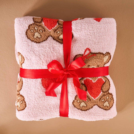 The Darling Effect - Cozy Dreams Luxe Blanket-Teddy Bear Hugs