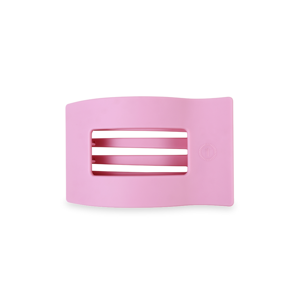 TELETIES - Flat Rectangle Hair Clip | Small | Merry Pinkmas