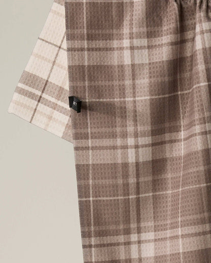 Geometry - Oat Plaid Luxe Kitchen Towel