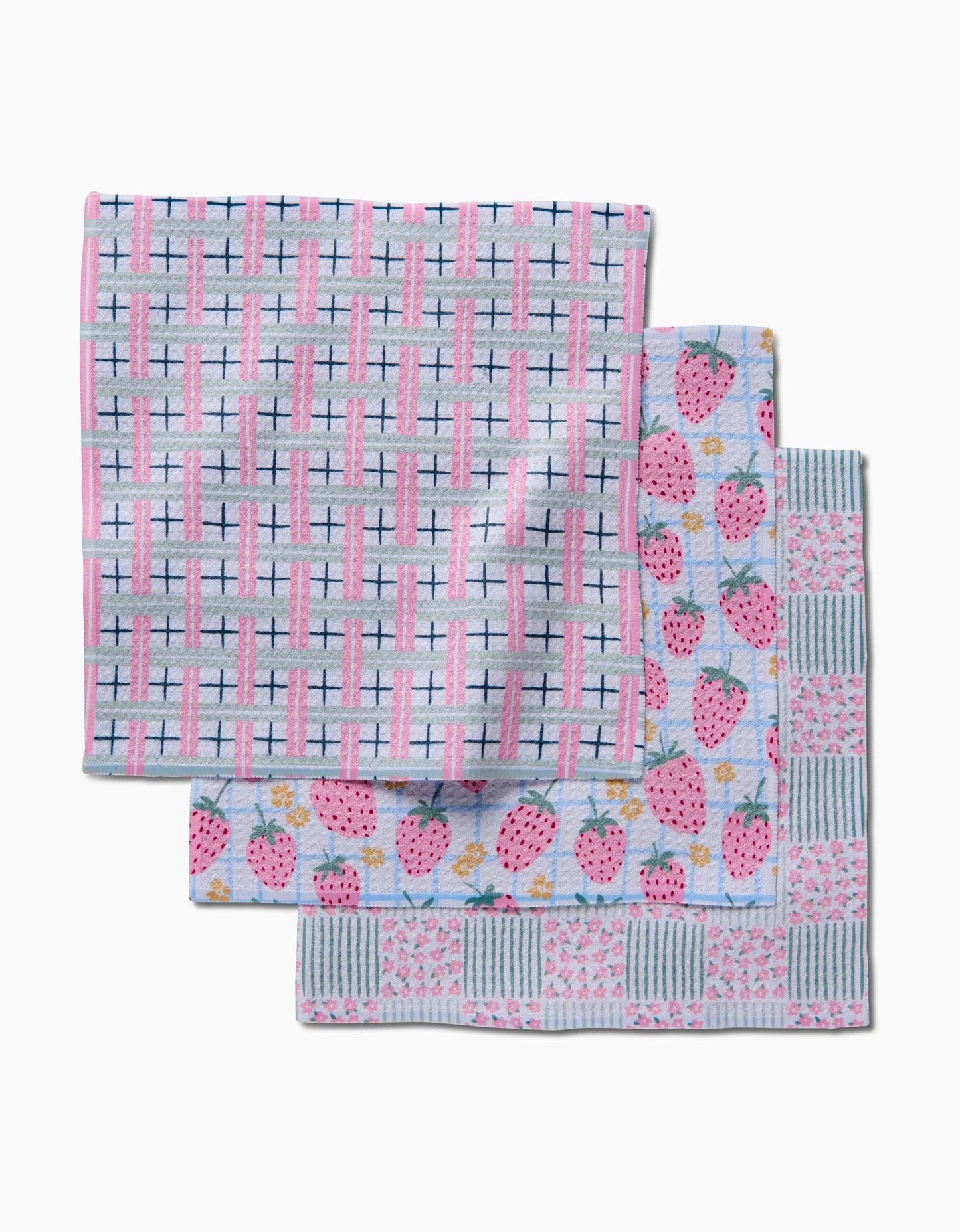 Geometry - Spring Picnic Day Dishcloth Set