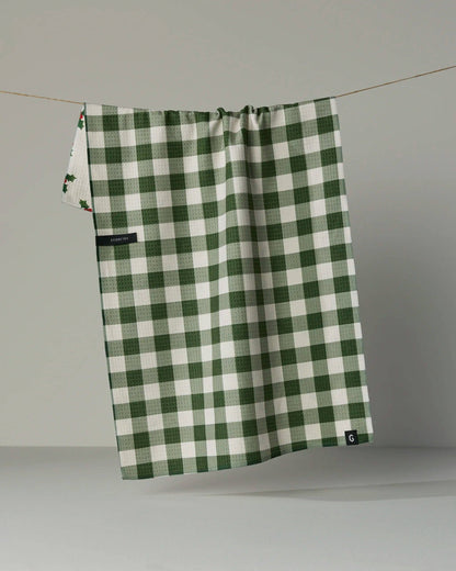 Geometry - Holiday Holly Luxe Kitchen Towel - Holiday 2026