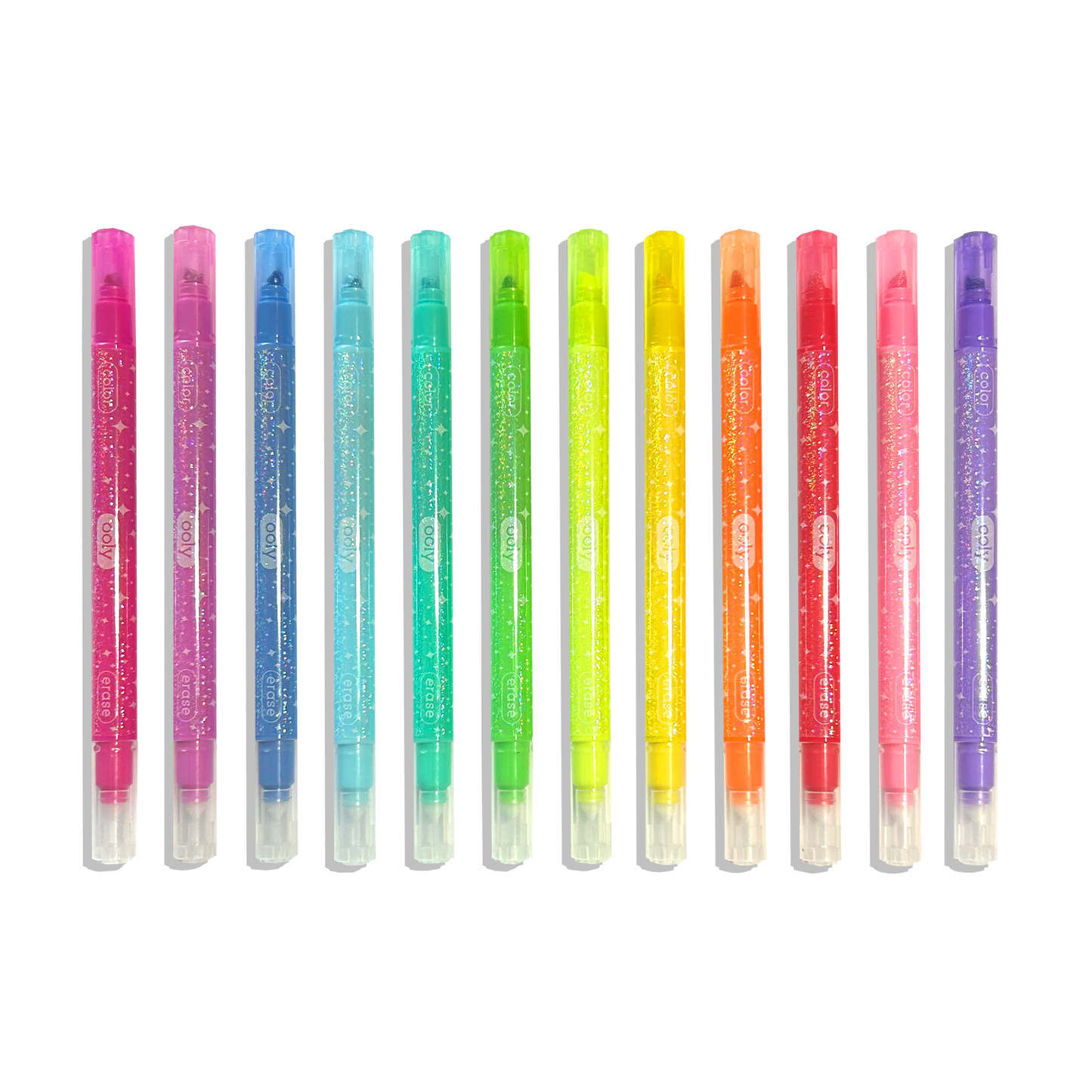 OOLY - Make no Mistake!: Glittery Erasable Markers (Set of 12)