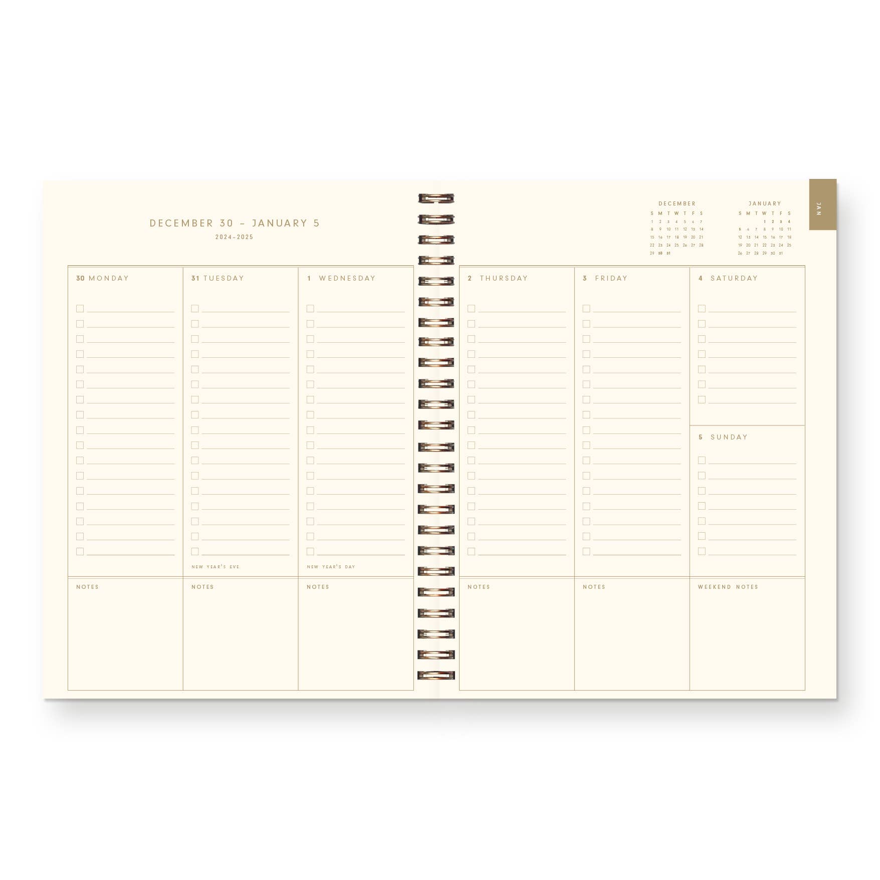Ruff House Print Shop - 2026 Gingham Dated Planner : Calendar Year