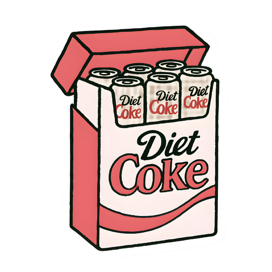inviting affairs paperie - Diet Coke Fridge Pack Sticker