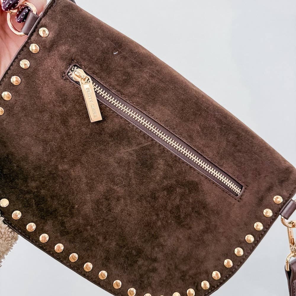 Pretty Simple - Sabrina Studded Suede Bum Bag