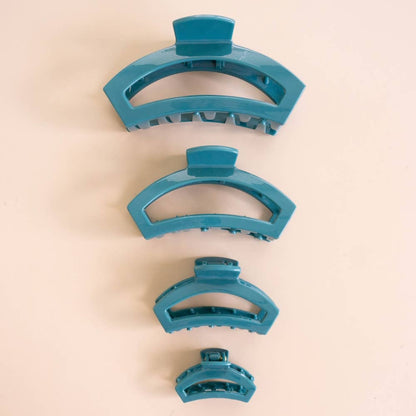 TELETIES - Open Teal With It Small Hair Clip