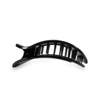 TELETIES - Jet Black Medium Flat Round Clip