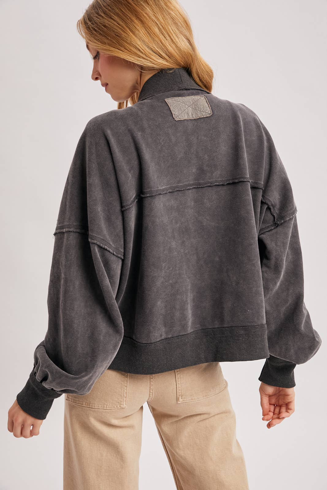 Luna Garment Washed Cardigan
