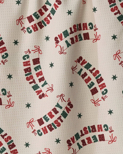 Geometry - Christmas Crafts Luxe Kitchen Towel - Holiday 2026