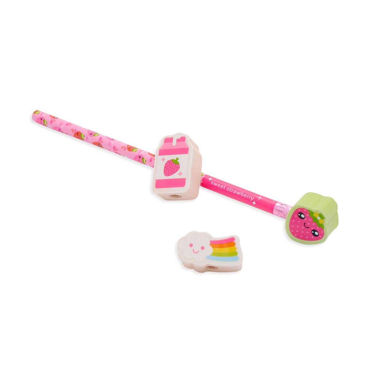 OOLY - Lil' Juicy Scented Topper Eraser - Strawberry