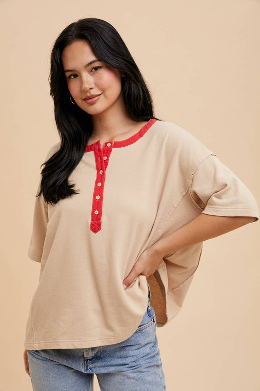 In Loom - HENLEY RINGER TEE