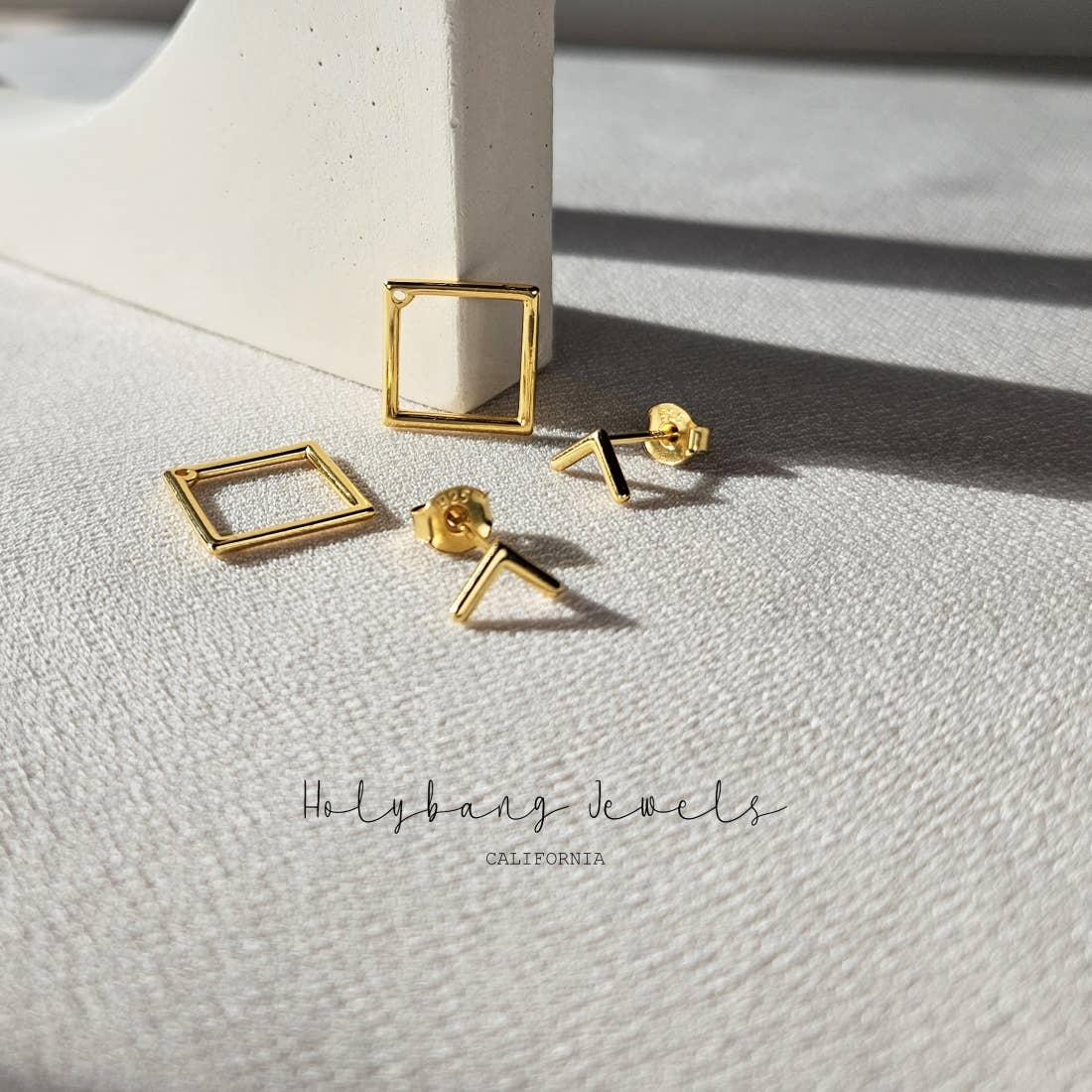 HolyBang Jewels - SQUARE EAR JACKET - E-ST1178