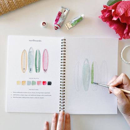 emily lex studio - Tropical watercolor workbook