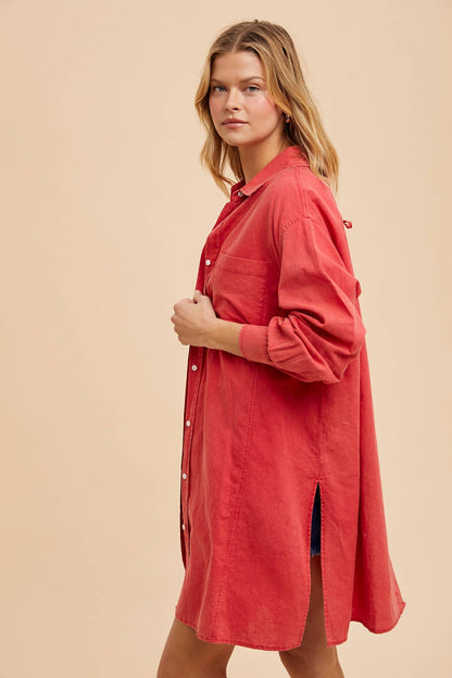 In Loom - LINEN BLEND BUTTON UP