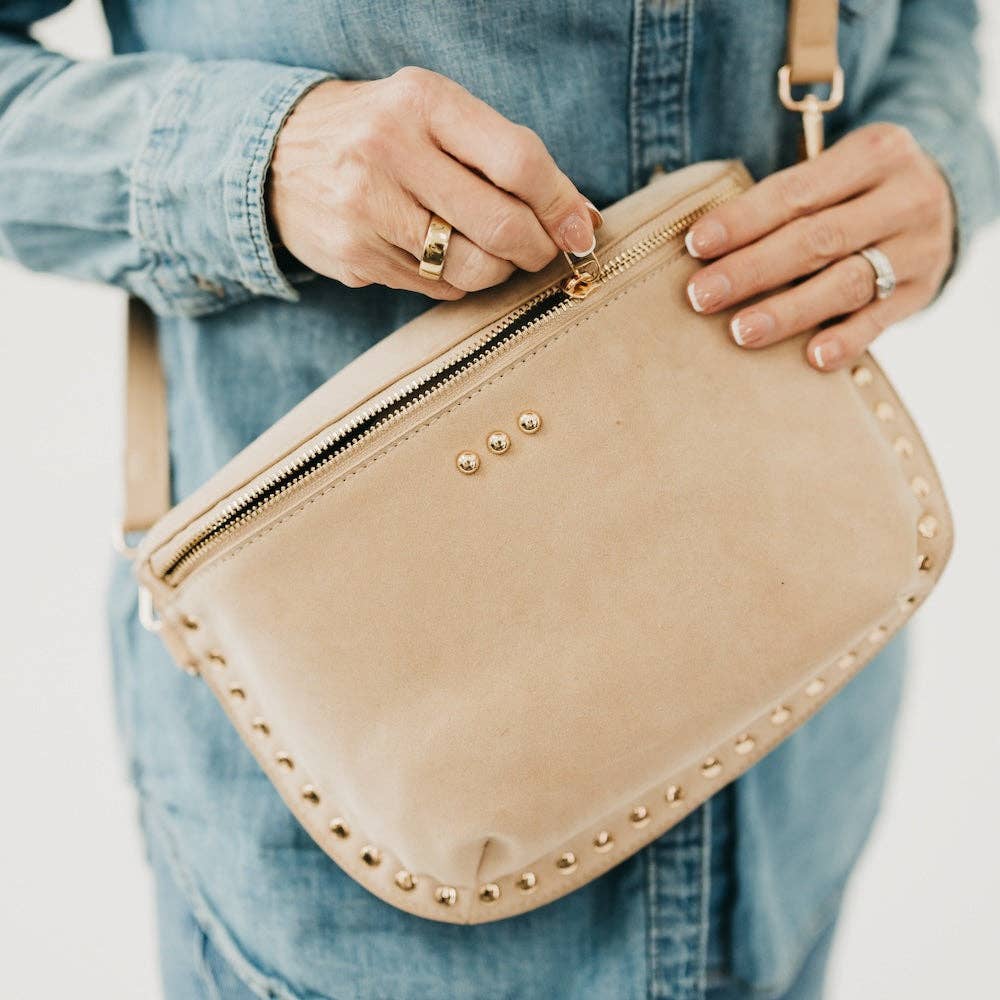 Pretty Simple - Sabrina Studded Suede Bum Bag