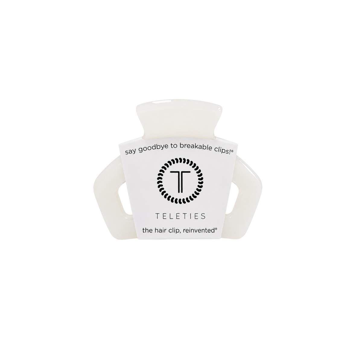 TELETIES - Open Coconut White | Petite | Hair Clip