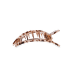 TELETIES - Square Flat Hair Clip | Medium | Blonde Tortoise