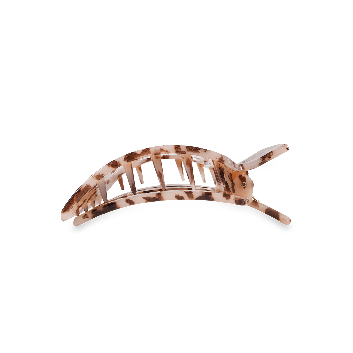 TELETIES - Square Flat Hair Clip | Medium | Blonde Tortoise