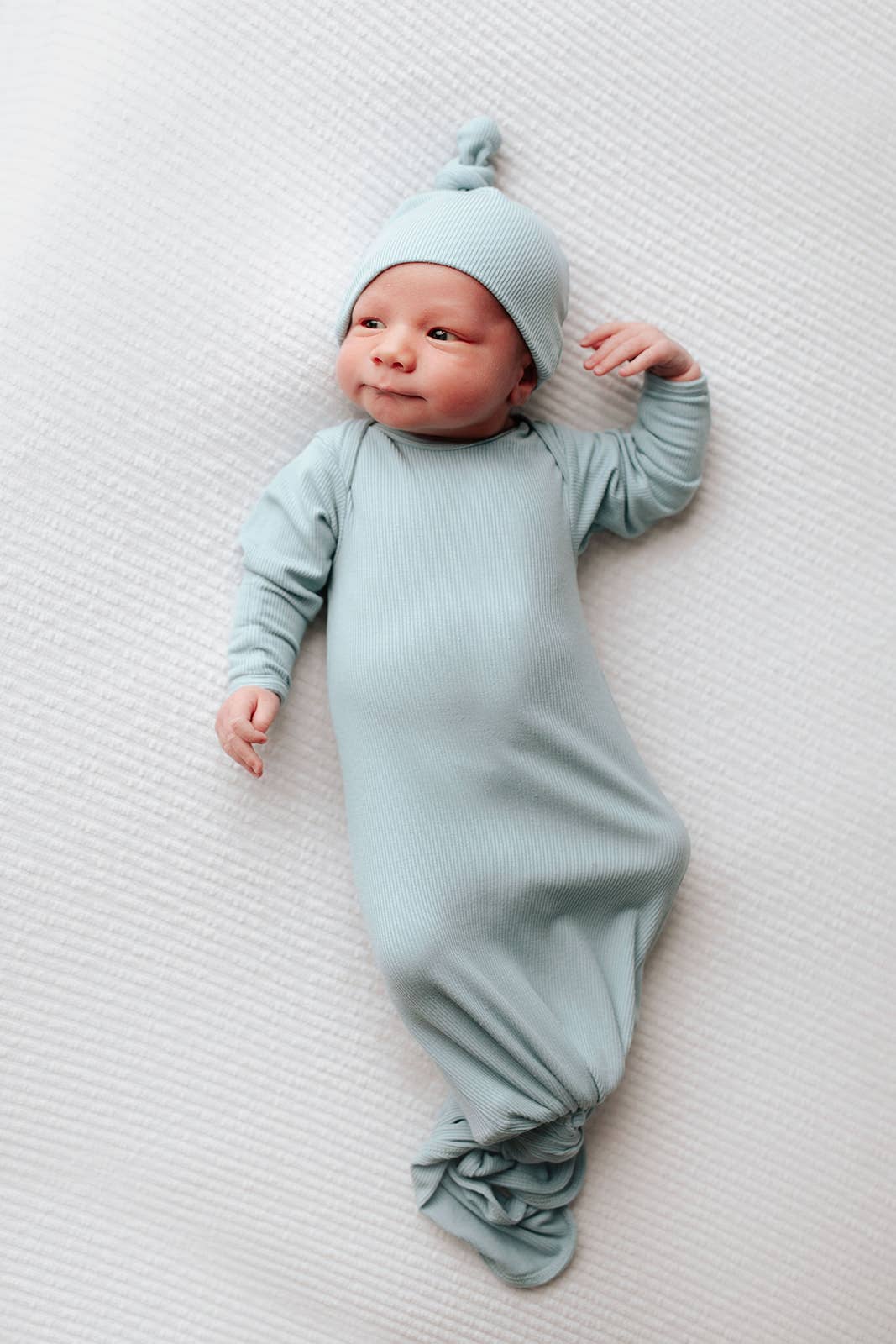 Three Little Tots - Blue Bird Knotted Gown