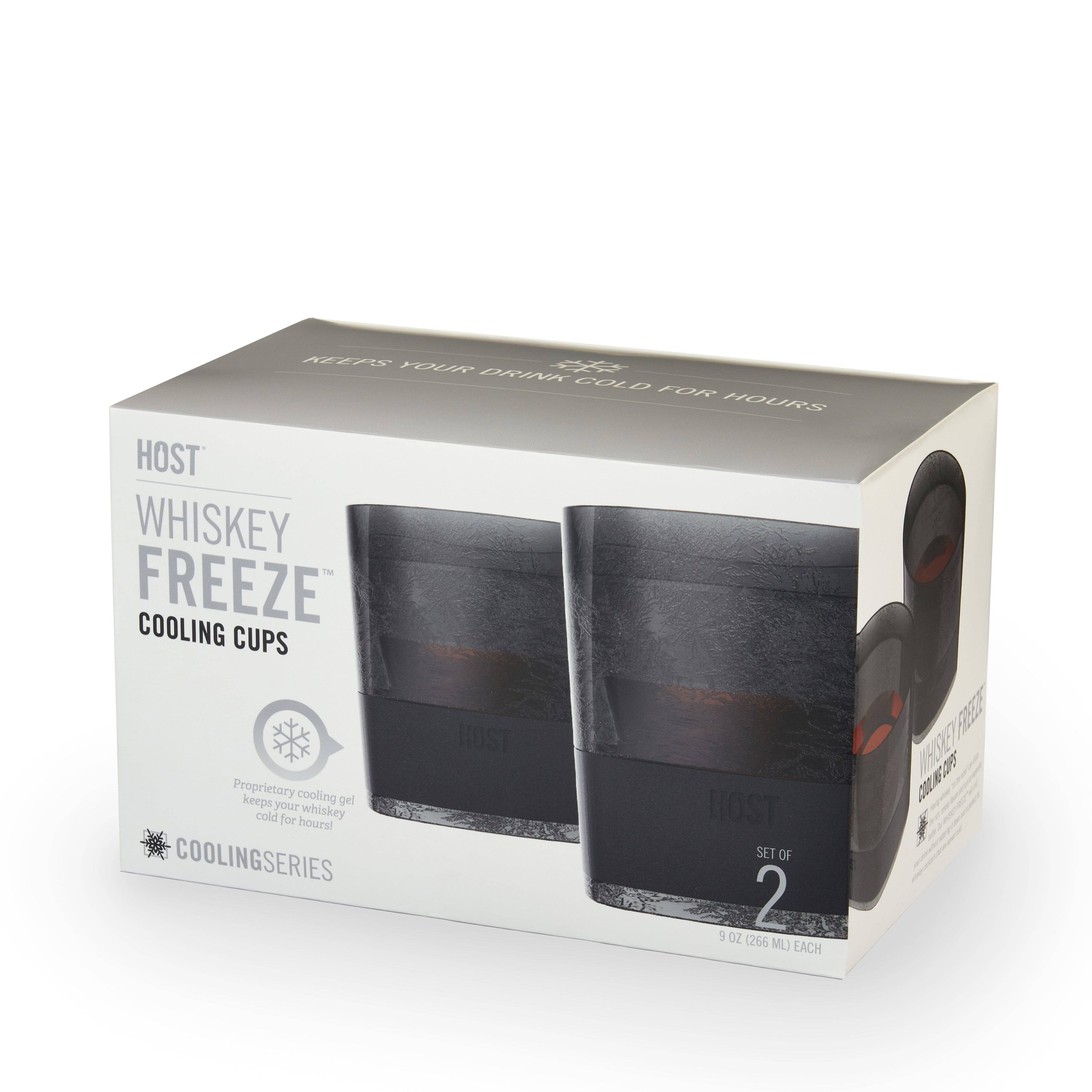 HOST - Whiskey FREEZE™ Insulated Cooling Cups - Smoke - Set of 2