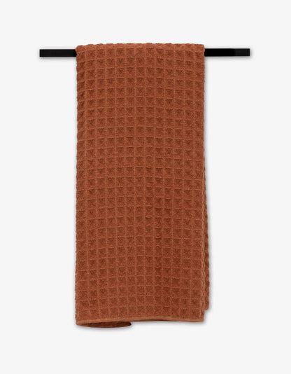 Geometry - Clay Waffle Hand Towel
