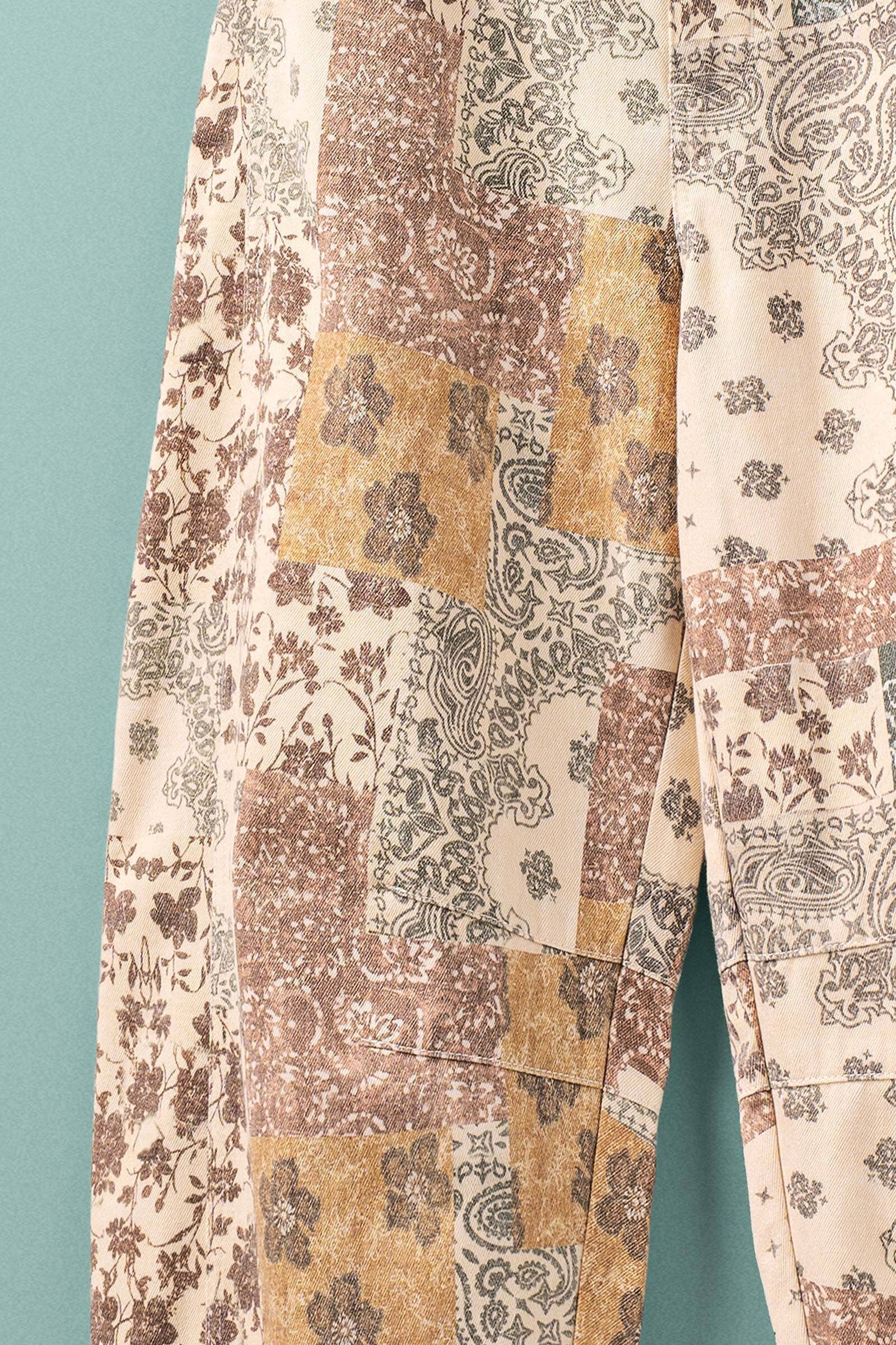 Urban Daizy - Boho Patchwork Wide Leg Pants