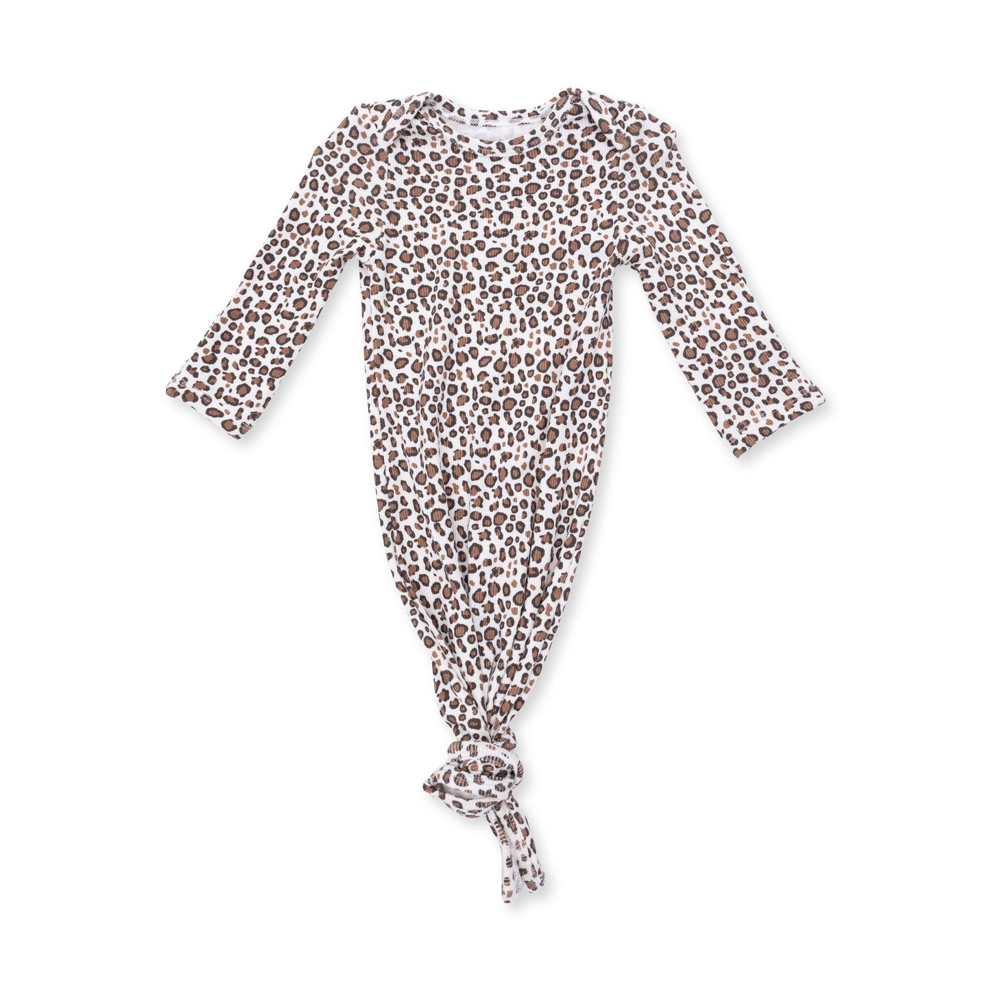Angel Dear - Leopard Rib - Knotted Gown and Knot Headband