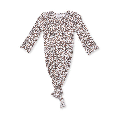 Angel Dear - Leopard Rib - Knotted Gown and Knot Headband