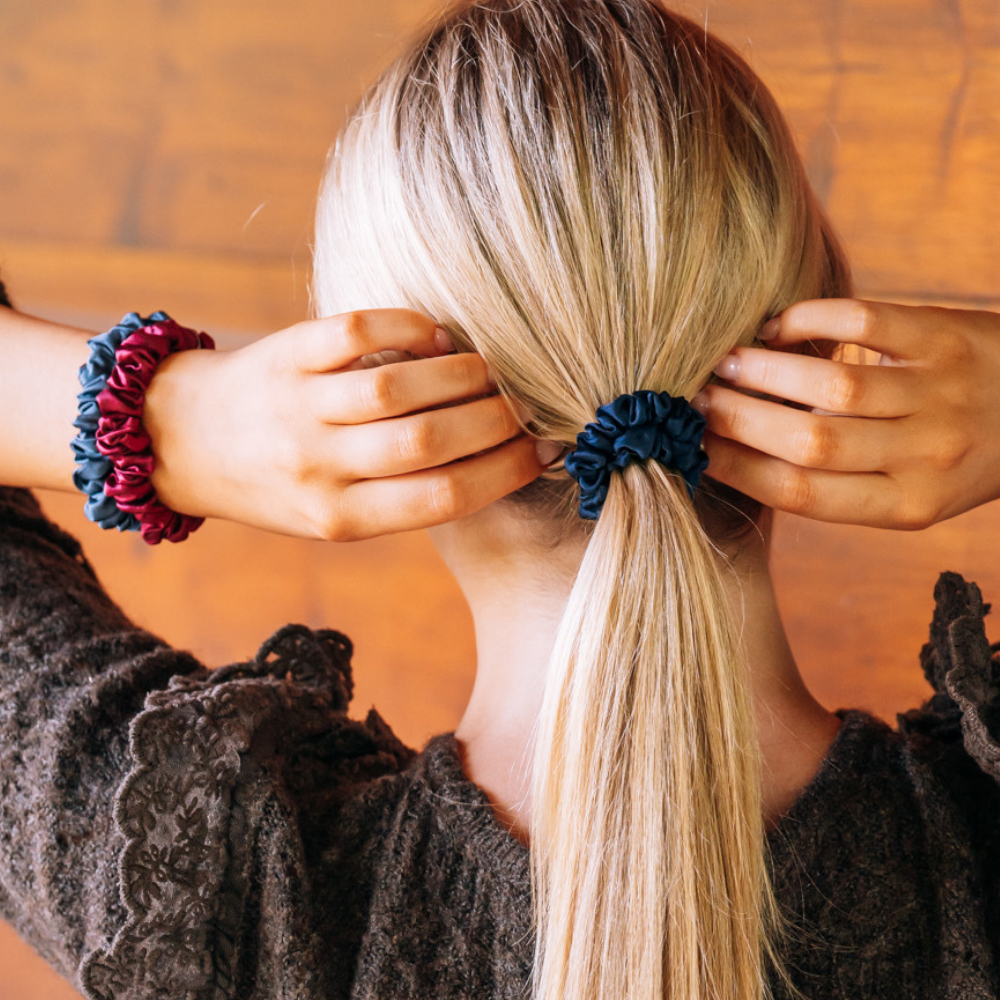 TELETIES - Autumn Assortments Small Silk Scrunchie