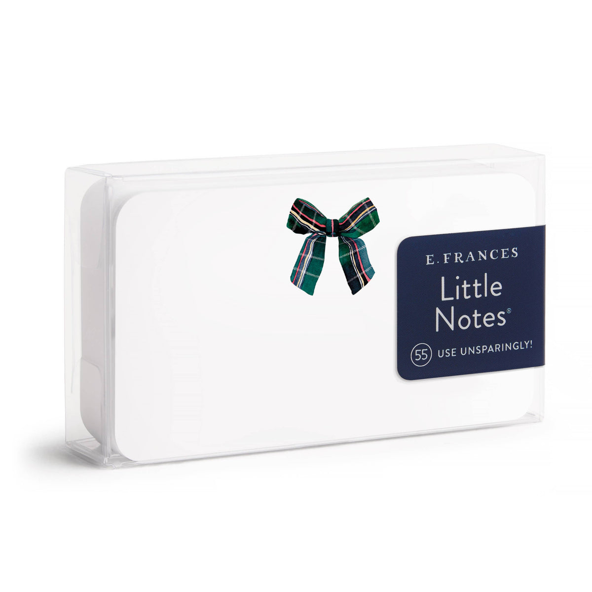 E. Frances Paper - Plaid Bow Christmas Little Notes® Notecard Pack, Set of 55