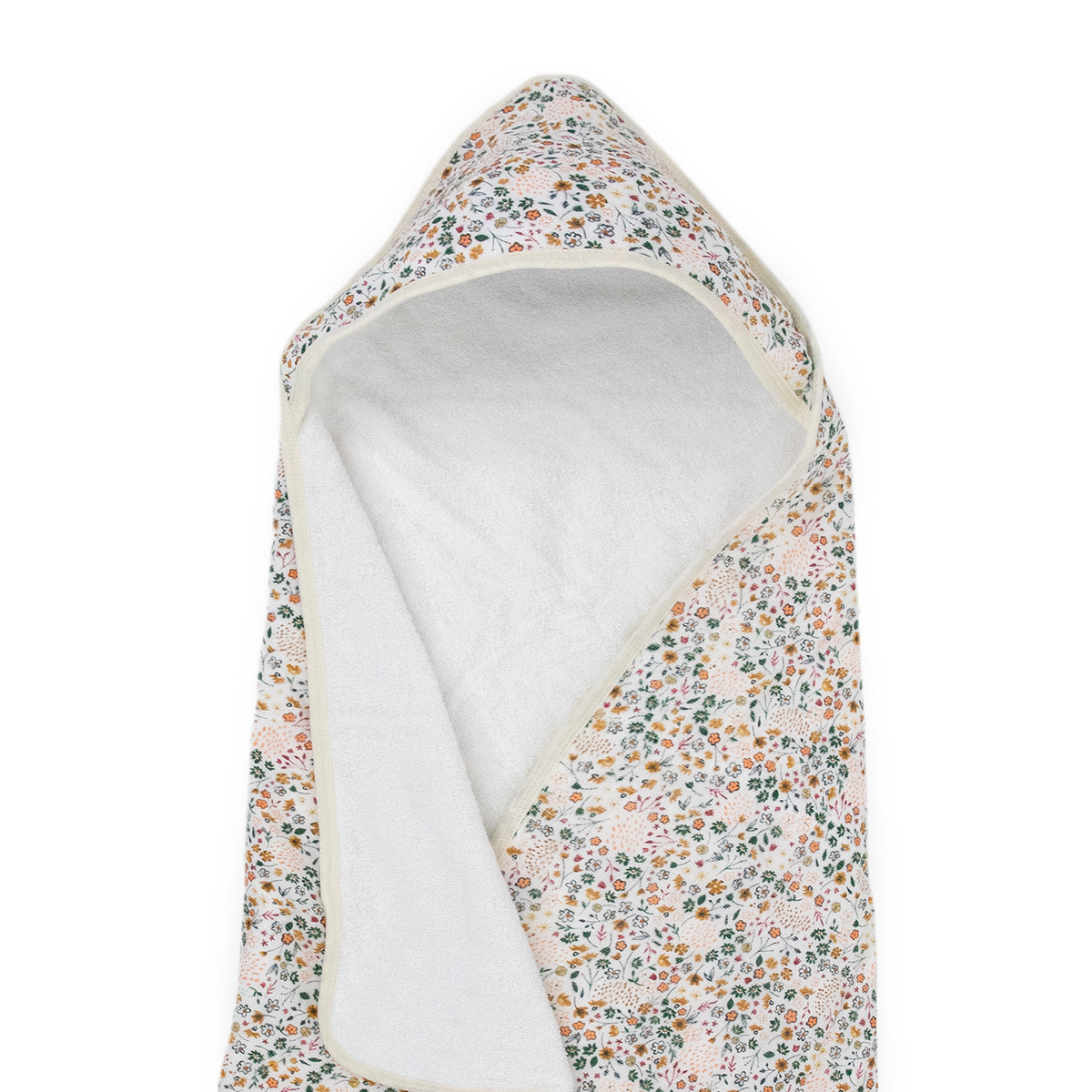 Little Unicorn - Infant Hooded Towel - Pressed Petals