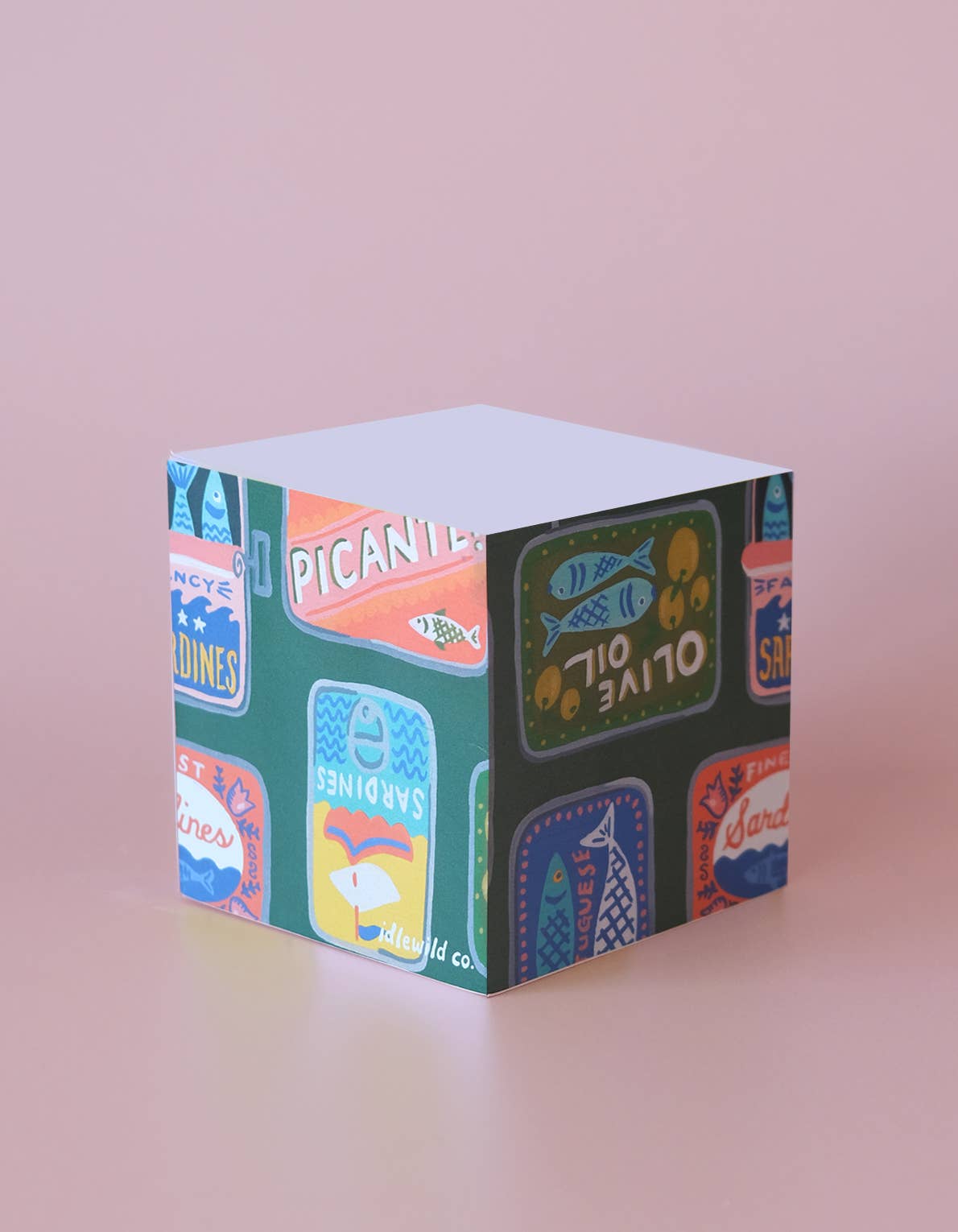Idlewild Co. - Tinned Fish Sticky Note Cube