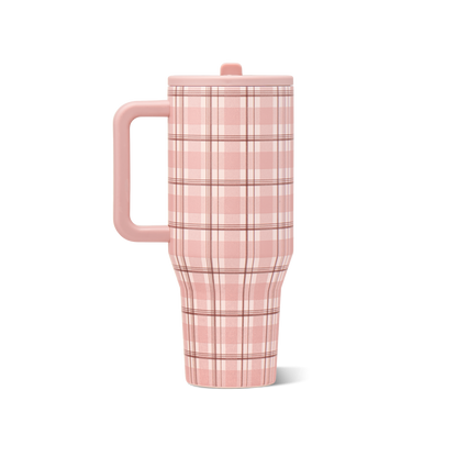 HydroJug - Pillow Talk Plaid HydroJug 40 oz Traveler Tumbler