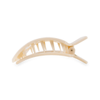 TELETIES - Almond Beige Medium Flat Square Clip