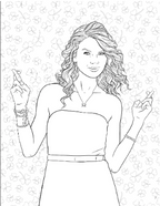 Wellspring - Taylor Swift Coloring & Activity Book (10 pack with Display)