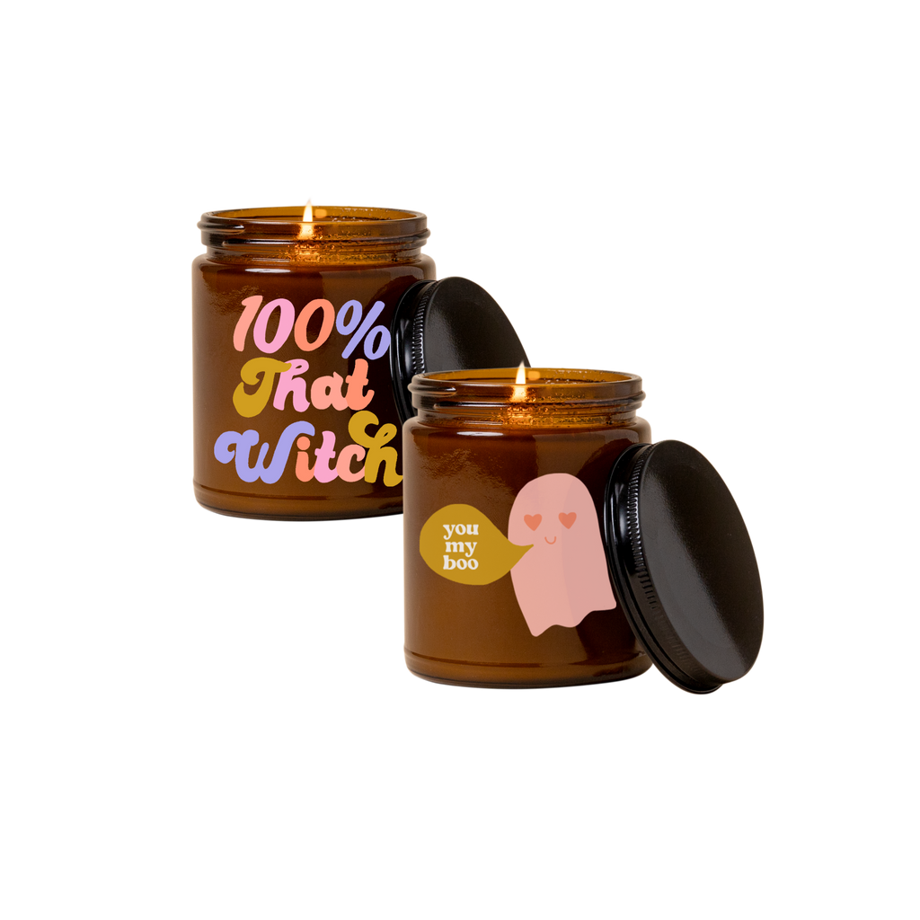 Talking Out of Turn - Halloween Candle Jar w/lid