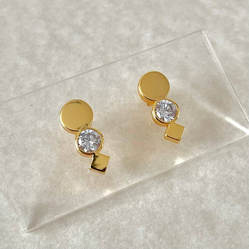 Namaste Jewelry - Amelia Geometric Earrings