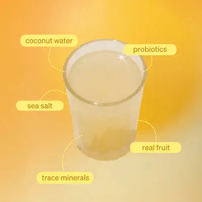 Clevr Blends - Yuzu Lemonade SuperTea (14 Servings) | Instant Tea with Real Yuzu, Electrolytes and Probiotics