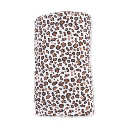Angel Dear - Leopard Rib - Swaddle Blanket