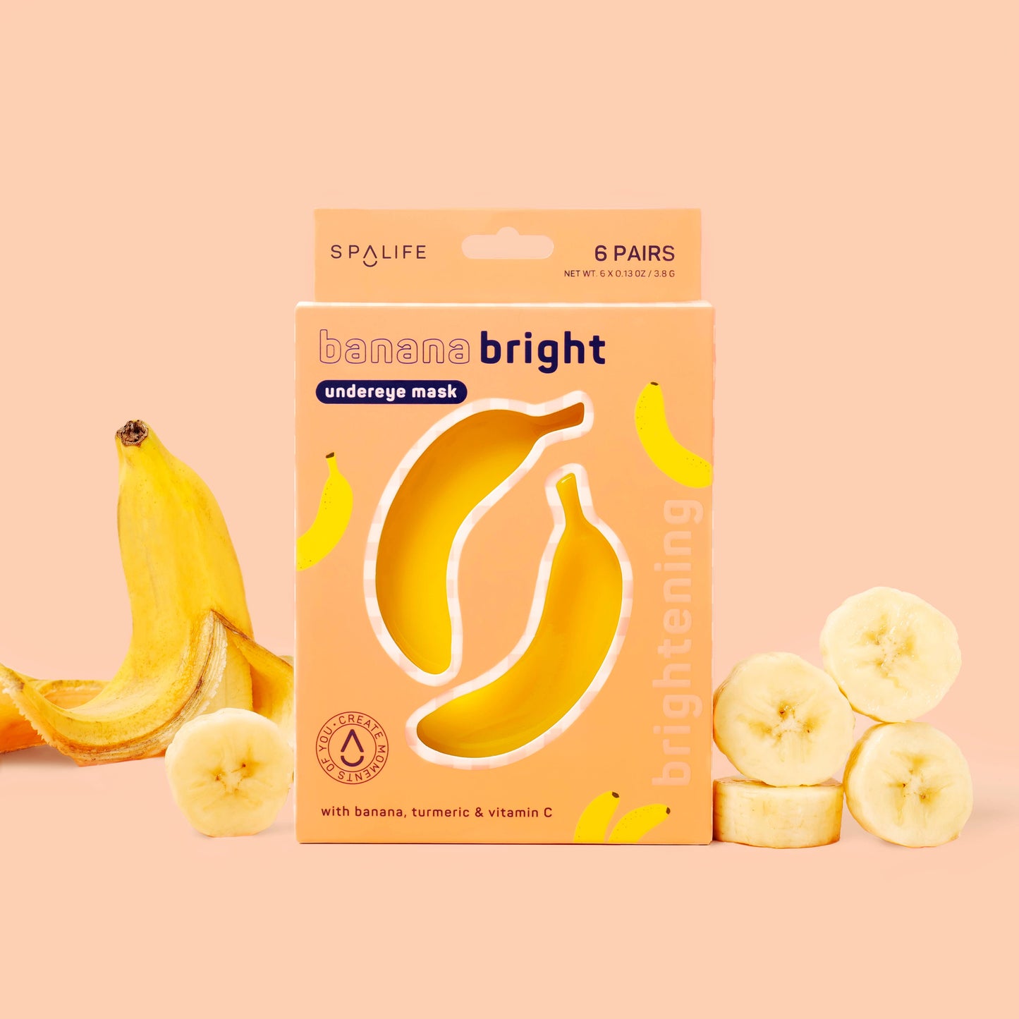 My Spa Life - Banana Bright Undereye Mask - 8 Pairs