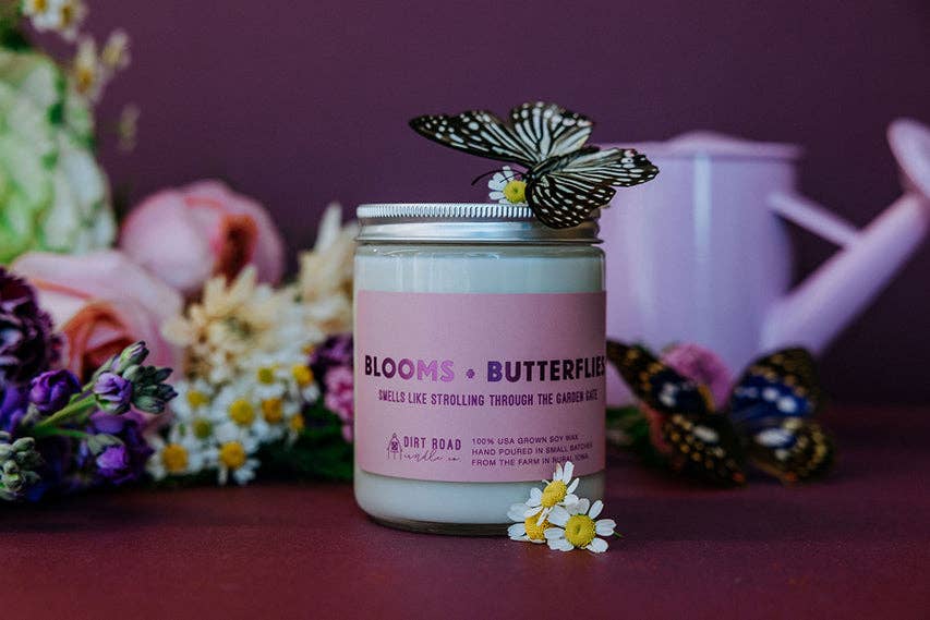 Dirt Road Candle Co - Blooms + Butterflies Candle
