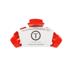 TELETIES - Classic Hair Clip | Small | Rudolph Red