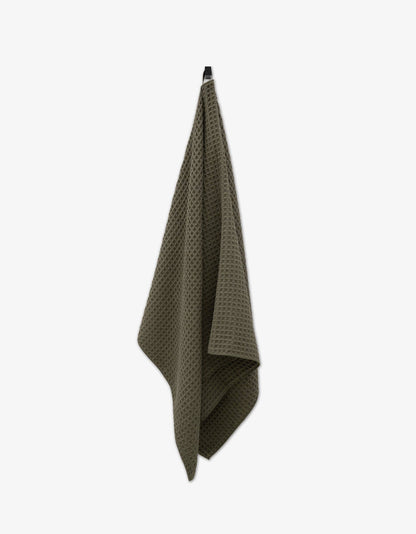 Geometry - Forest Waffle Bath Towel