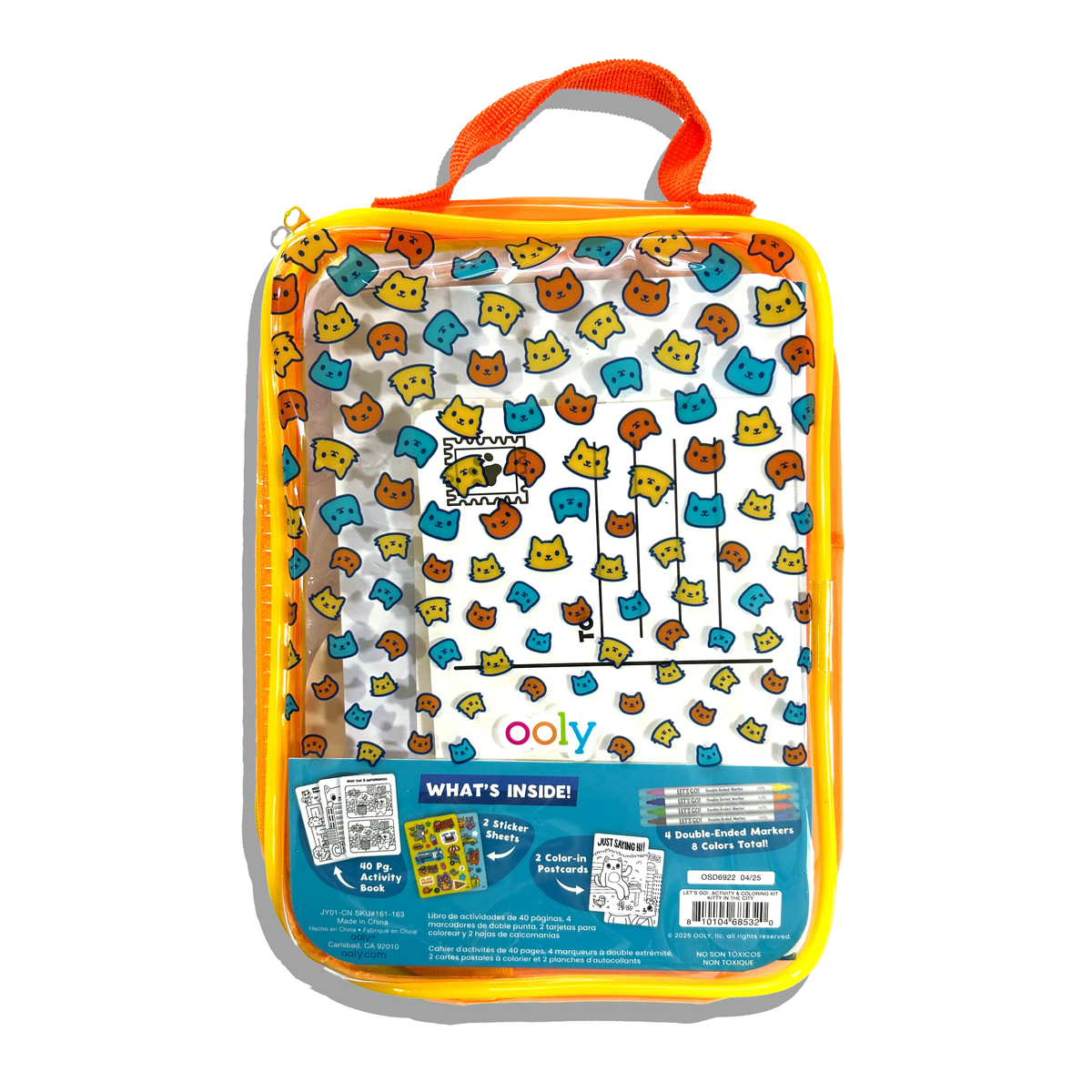 OOLY - Let's Go! Activity & Coloring Kit - Kitty In The City
