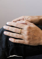 JaxKelly - Gold Rings - Inset Baguette